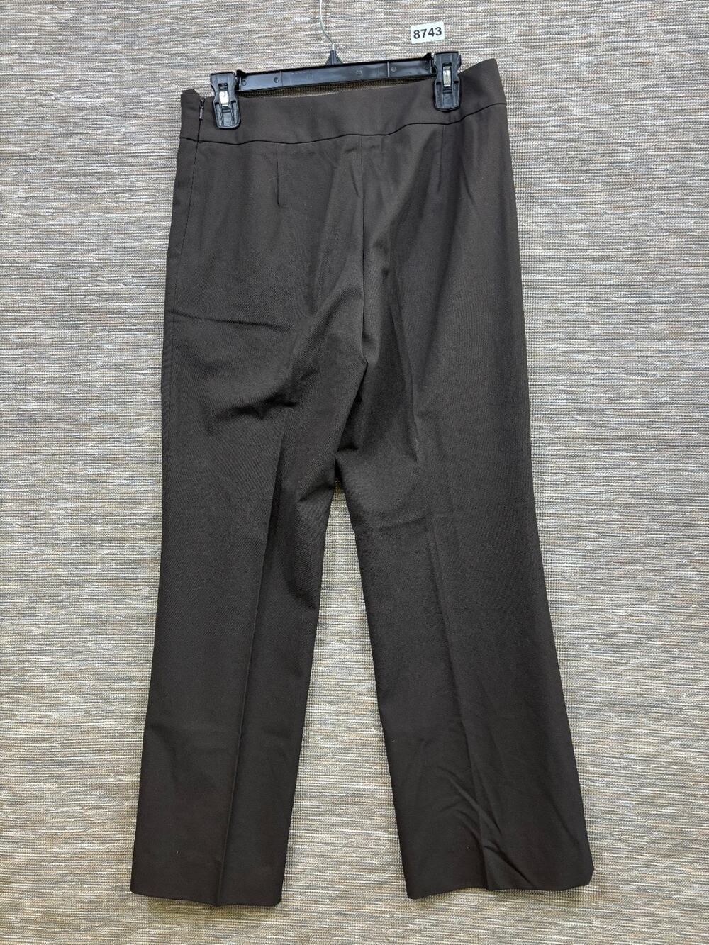 Talbots Classic Side Zip Pants Womens Size 6 Brown High Rise Casual Career